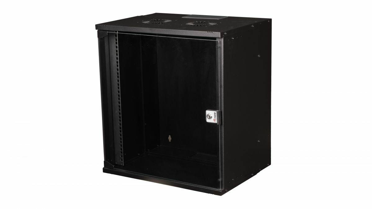 Equip 19" Wandgehäuse Glastür ECO 540x400mm 12U schwarz