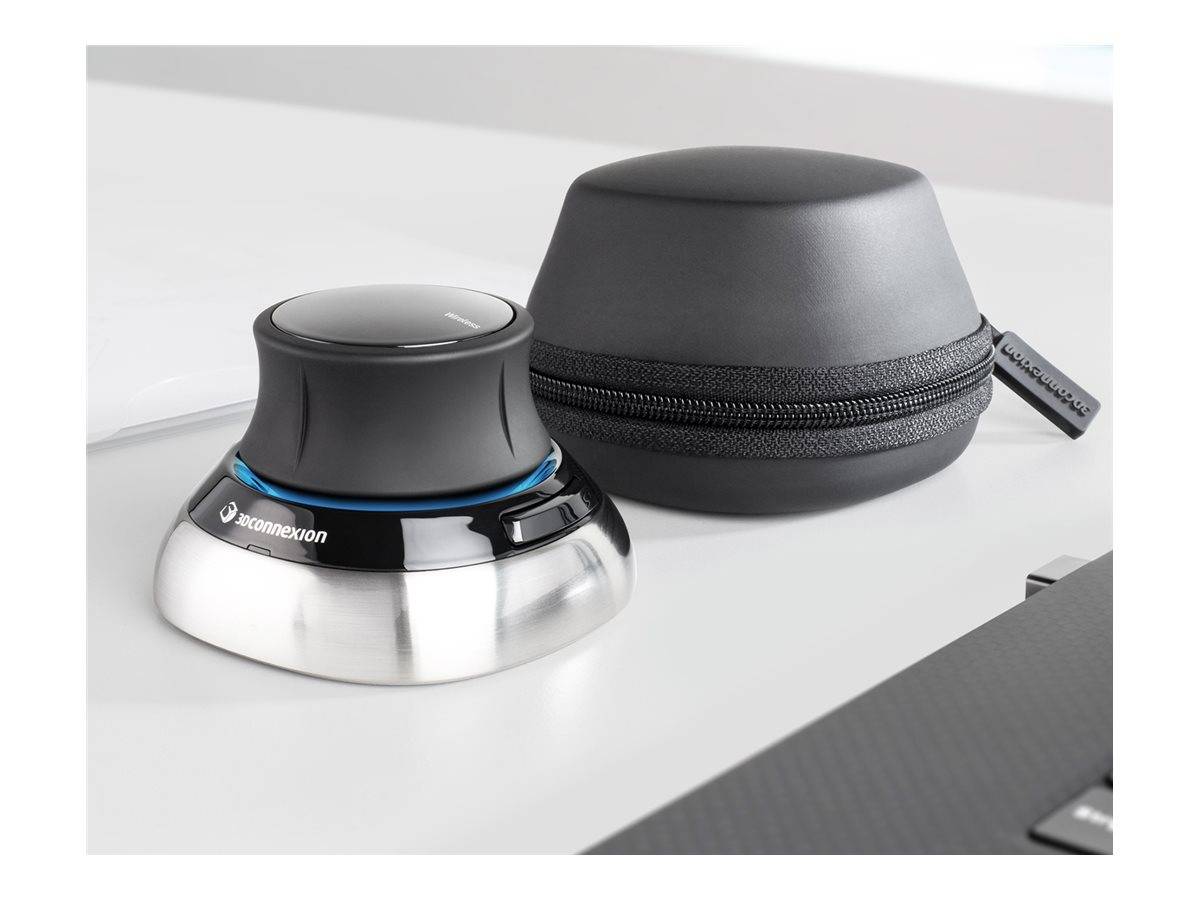 3Dconnexion SpaceMouse Wireless - 3D-Maus - 2 Tasten
