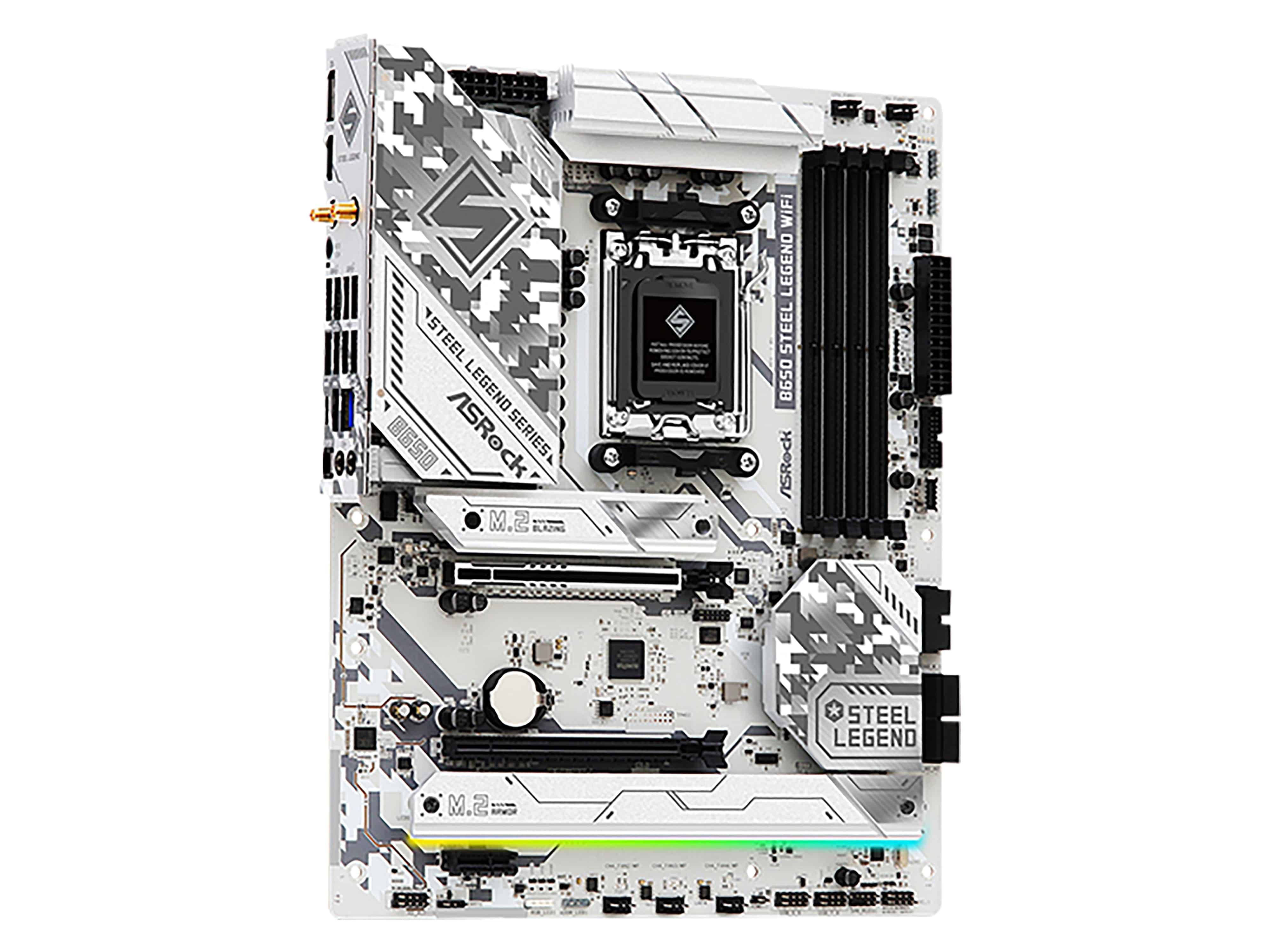 ASRock B650 Steel Legend WiFi - Motherboard - ATX - Socket AM5 - AMD B650 Chipsatz - USB-C 3.2 Gen 2x2, USB 3.2 Gen 2, USB-C 3.2 Gen 1, USB 3.2 Gen