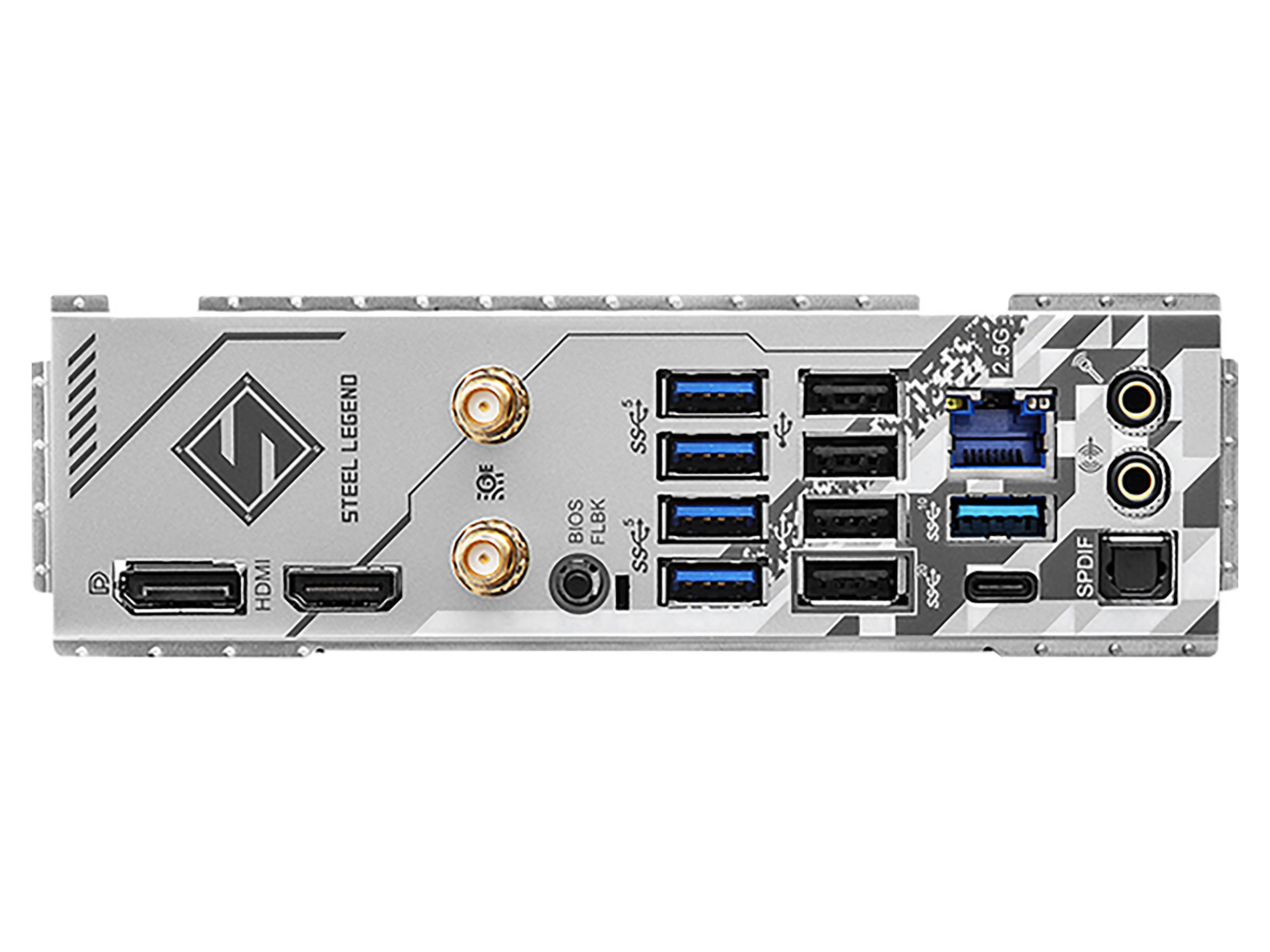 ASRock B650 Steel Legend WiFi - Motherboard - ATX - Socket AM5 - AMD B650 Chipsatz - USB-C 3.2 Gen 2x2, USB 3.2 Gen 2, USB-C 3.2 Gen 1, USB 3.2 Gen