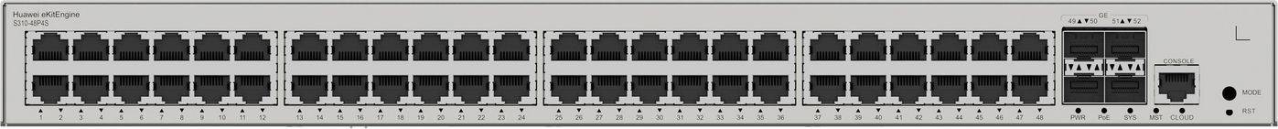 Huawei eKitEngine S310 Series S310-48P4S - Switch - L2+ - managed - 48 x 10/100/1000 (PoE+)