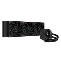 DEEPCOOL - LS720S Zero Dark 360mm all black Water Cooler 3x FC120 120mm PWM High Performance - AMD Sockel AM4 (Ryzen) -