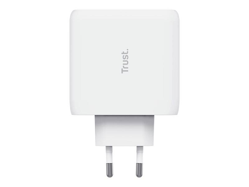 Trust Maxo - Netzteil - 65 Watt - 3 A - PD 3.0 - 2 Ausgabeanschlussstellen (24 pin USB-C)