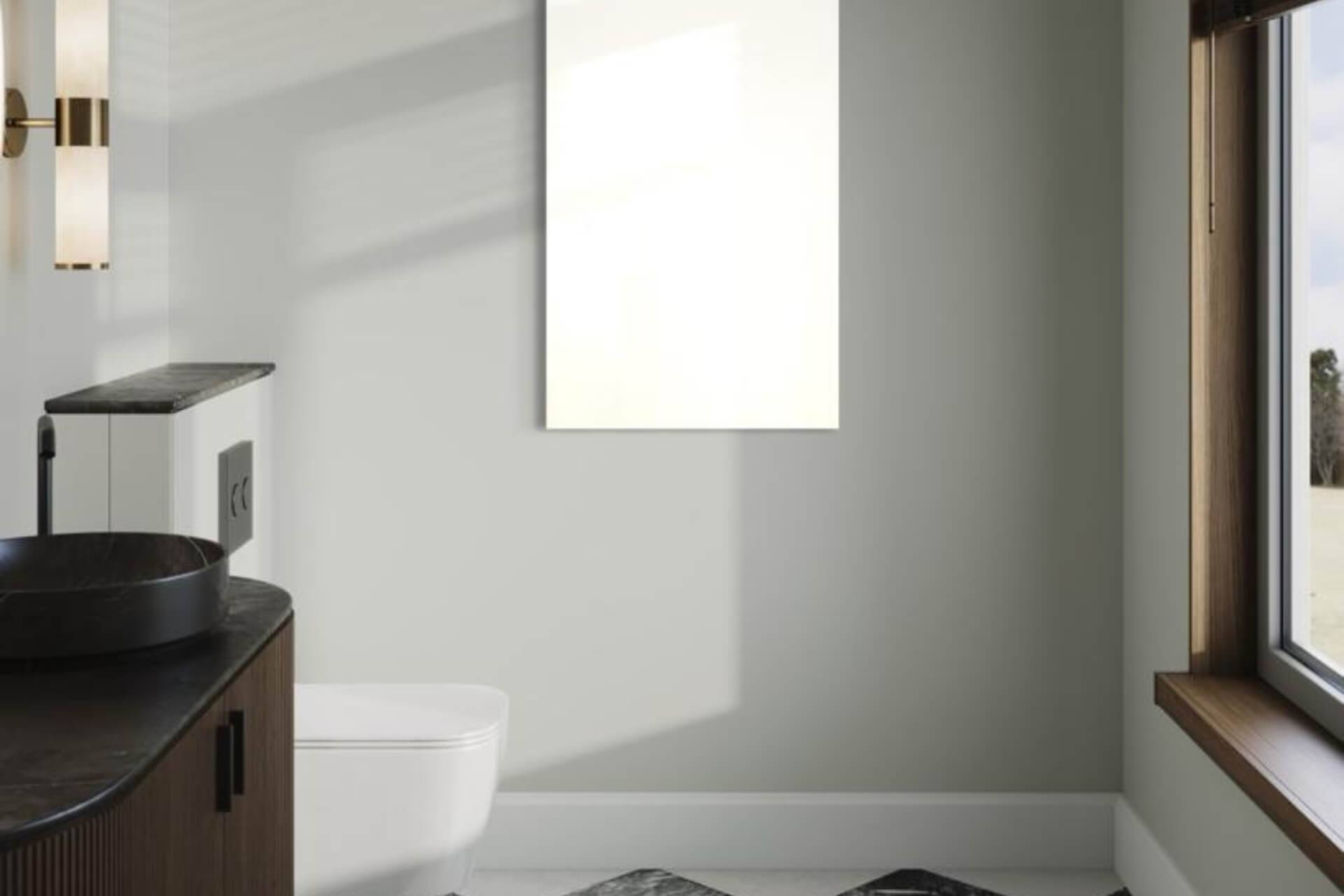 Elektroheizung suna basic Infrarotheizung 800 Watt mit Steckdosenthermostat TS30 von eVARMO