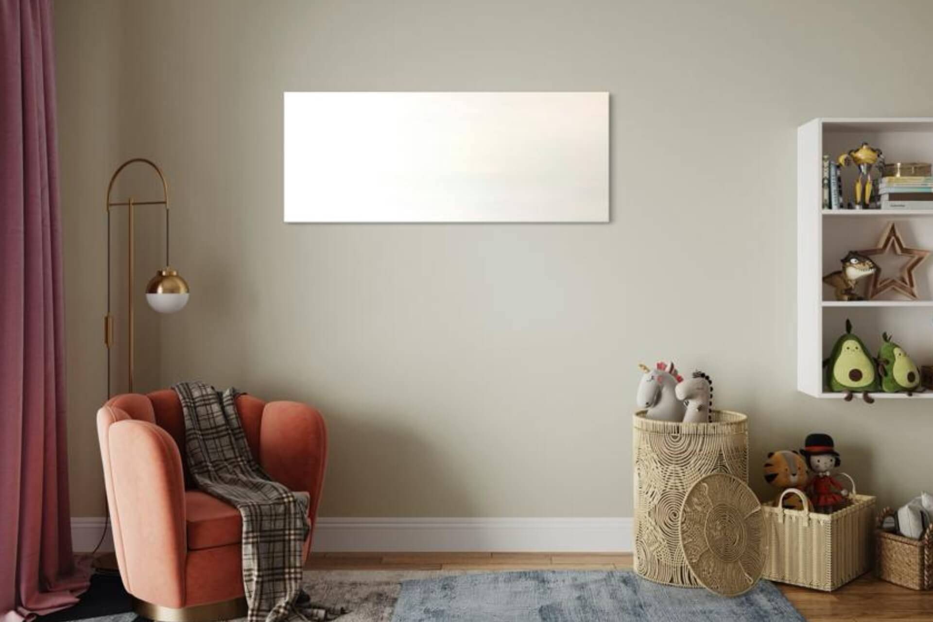 Elektroheizung suna basic Infrarotheizung 1000 Watt mit Steckdosenthermostat TS30 von eVARMO