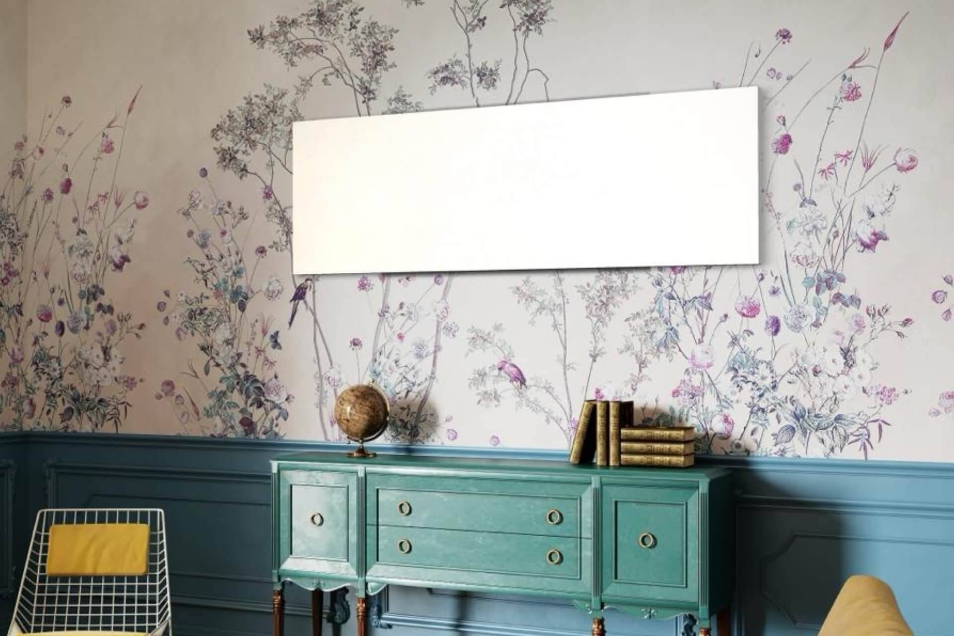 Elektroheizung suna basic Infrarotheizung 1250 Watt mit Steckdosenthermostat TS30 von eVARMO