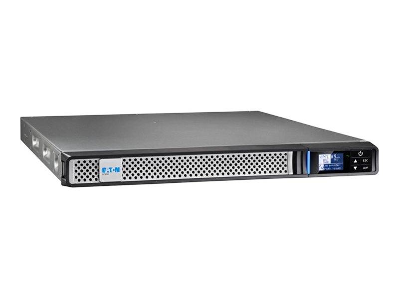 Rackmount-Stromverwaltungsgerät von Eaton mit Frontdisplay, Lüftungsöffnungen und Steuertasten auf weißem Hintergrund