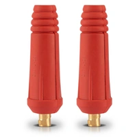STAHLWERK Schweißkabelstecker 2er Set 9 mm Dorn Messing 10-25 mm² bis 200 A STAHLWERK Schweißkabelstecker 2er Set 9 mm Dorn Messing 10-25 mm² bis 200 A
