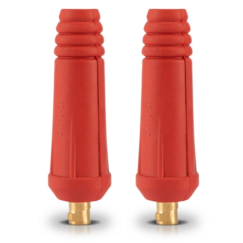 STAHLWERK Schweißkabelstecker 2er Set 9 mm Dorn Messing 10-25 mm² bis 200 A STAHLWERK Schweißkabelstecker 2er Set 9 mm Dorn Messing 10-25 mm² bis 200 A