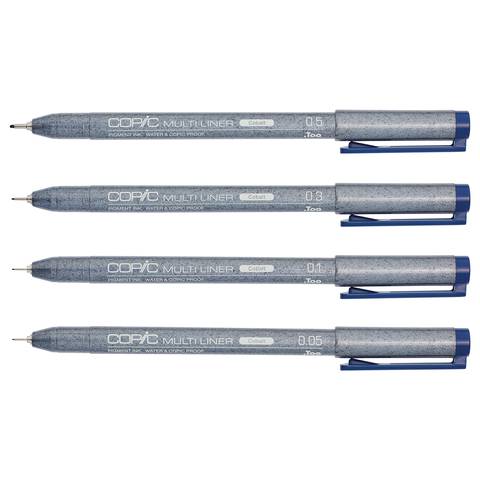 Copic Multiliner cobalt 4St sort