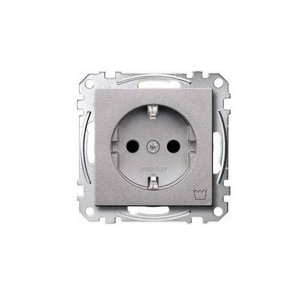 10 Stk. Merten SCHUKO-Steckdose alu MEG2352-0460