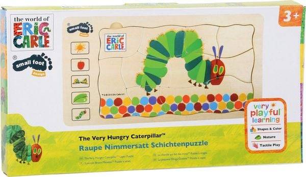 Small foot - Raupe Nimmersatt Schichtenpuzzle