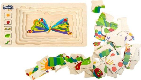 Small foot - Raupe Nimmersatt Schichtenpuzzle