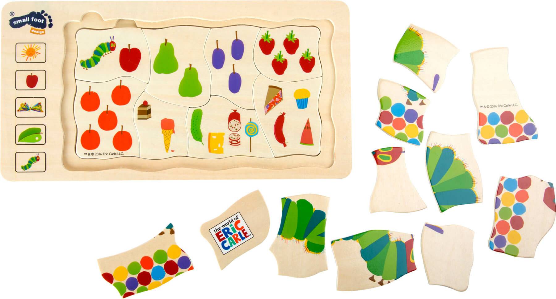 Raupe Nimmersatt Schichtenpuzzle