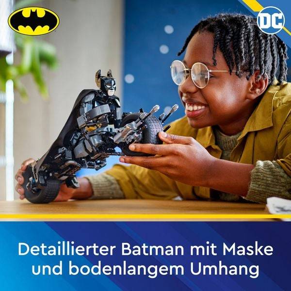 LEGO DC Batman: Batman Baufigur mit dem Batpod, Superhelden-Set 76273