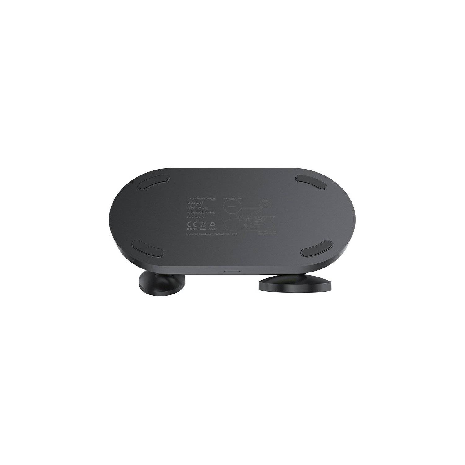 Acefast Wireless Charger 15W für iPhone (mit MagSafe), Apple Watch und Apple AirPods Magnethalter Schwarz
