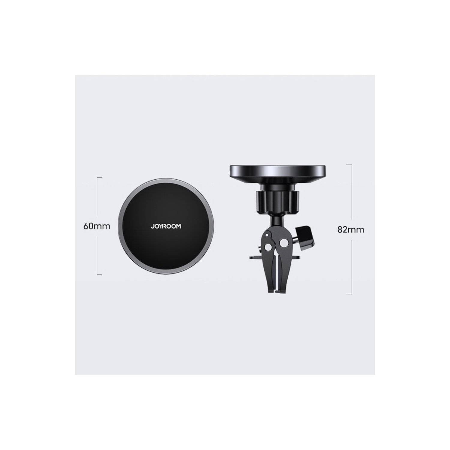 Joyroom Auto Magnethalterung Wireless Induction Charger 15W (MagSafe für iPhone kompatibel) Schwarz (JR-ZS240)
