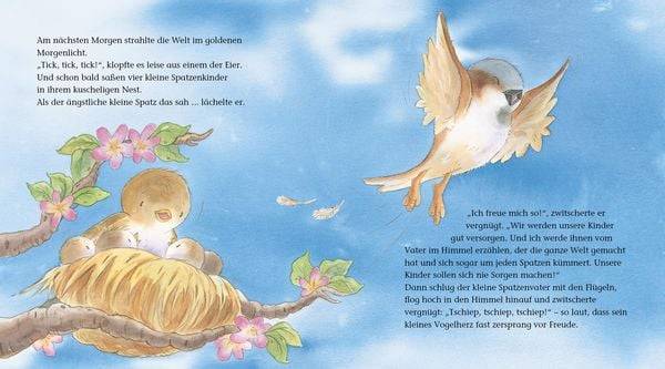 Der ängstliche kleine Spatz