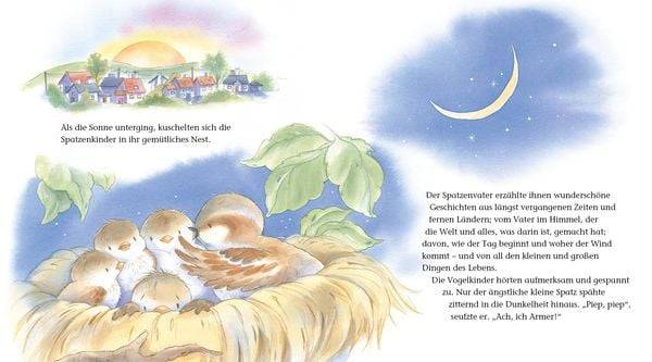 Der ängstliche kleine Spatz