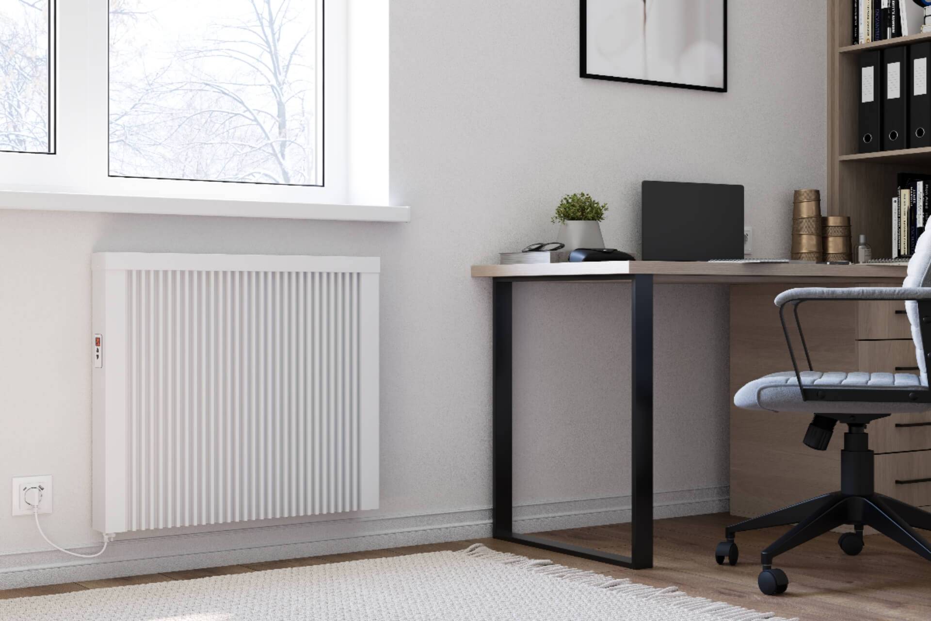 Elektroheizung areo direct Flächenspeicherheizung 1300 Watt - simples Thermostat - Appsteuerung ohne Zusatzhardware möglich von eVARMO