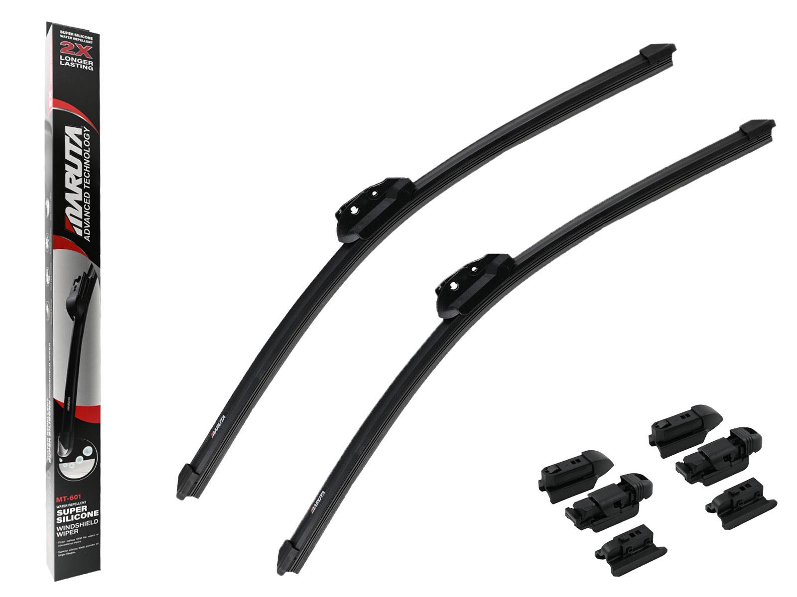 MARUTA Lotus Perl-Effekt Scheibenwischer SET 525mm/525mm (530mm/530mm) - universal - vorne, Aero-dynamik optimierte