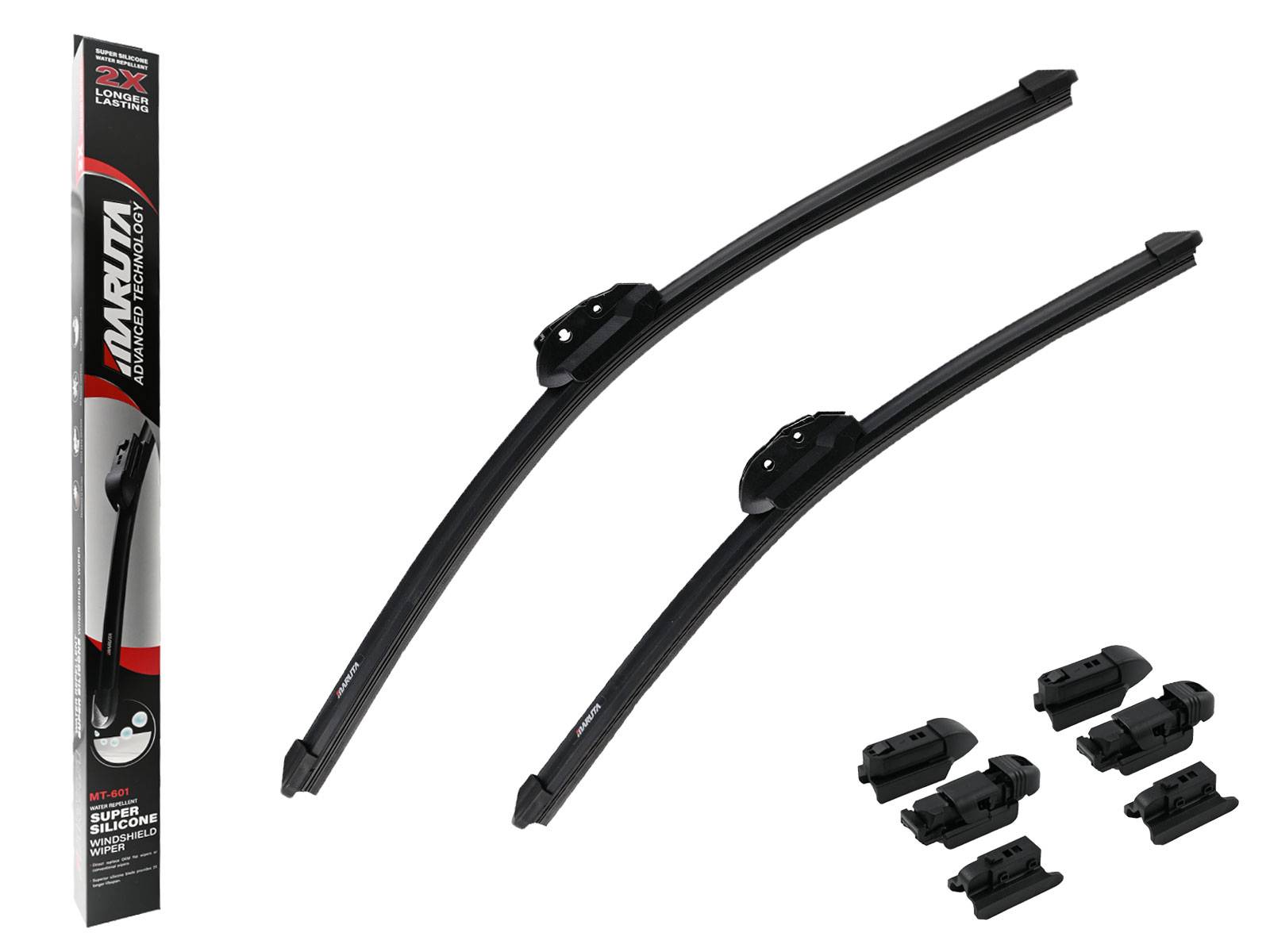 MARUTA Lotus Perl-Effekt Scheibenwischer SET 525mm / 450mm (530mm/450mm) - universal - vorne, Aero-dynamik optimierte