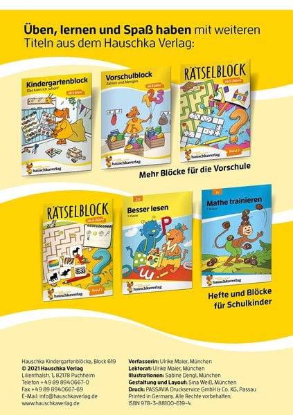 Kindergartenblock ab 4 Jahre - Gemeinsamkeiten &amp; Unterschiede