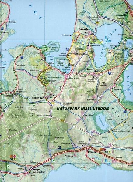 Rad- und Wanderkarte Usedom 1 : 50 000