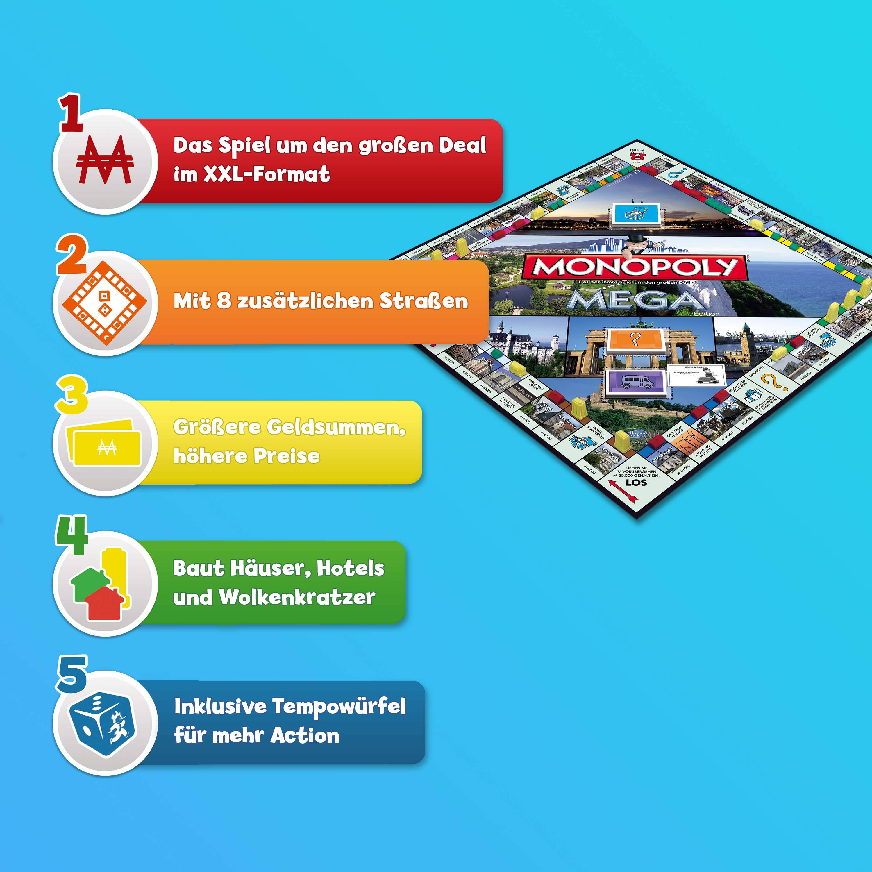 Monopoly Mega 2nd Edition Gesellschaftsspiel Brettspiel Spiel Auflage