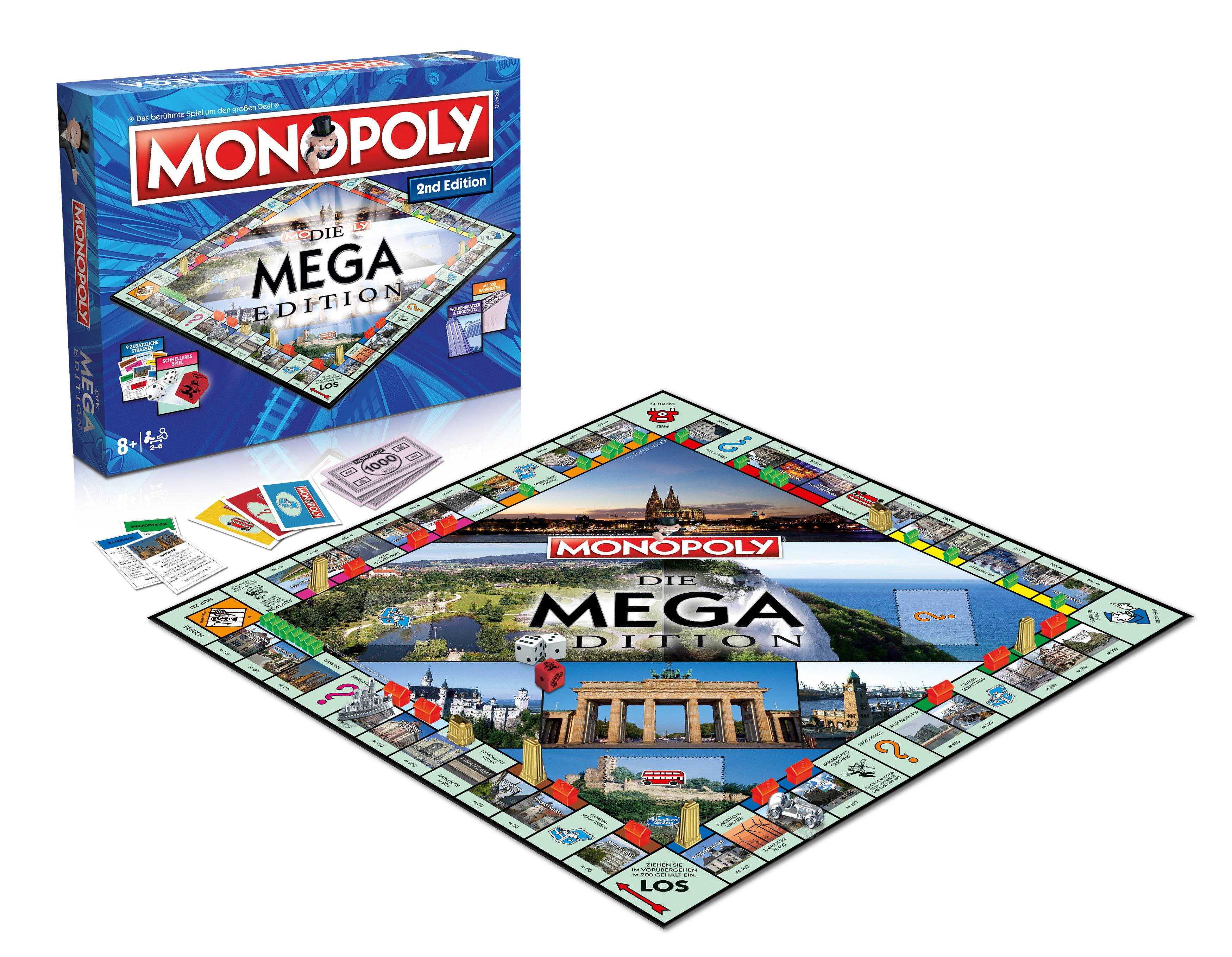 Monopoly Mega 2nd Edition Gesellschaftsspiel Brettspiel Spiel Auflage