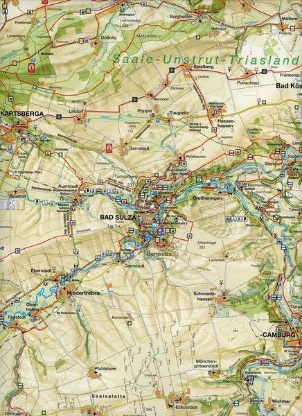 Weimarer Land und Jena 1 : 50 000 Wanderkarte
