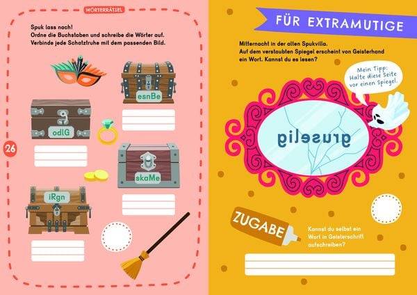 Leserätsel für mutige Kinder - Achtung, hier spukt's! - ab 6 Jahren