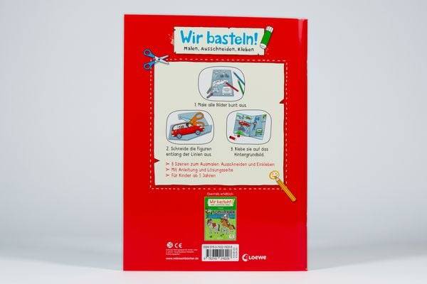 Wir basteln! ab 5 Jahren - Malen, Ausschneiden, Kleben - Feuerwehr und Polizei