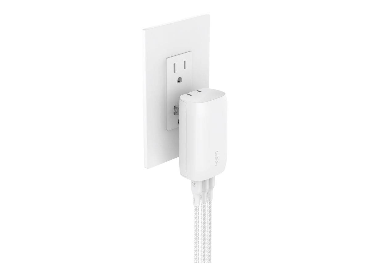 Belkin BoostCharge - Netzteil - PPS Technology - 67 Watt - 3.25 A - PD 3.0, Power Delivery 3.1 - 3 Ausgabeanschlussstell
