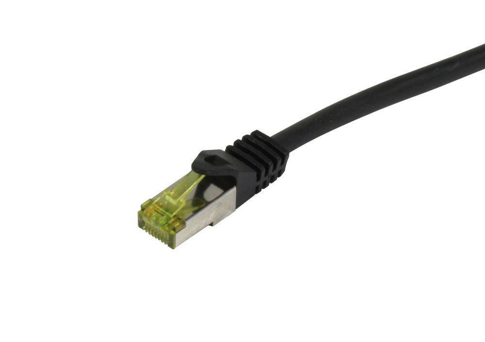 Synergy 21 Patchkabel RJ45 CAT6A 500Mhz 10m schwarz S-STP S/FTP PUR Indoor/Outdo