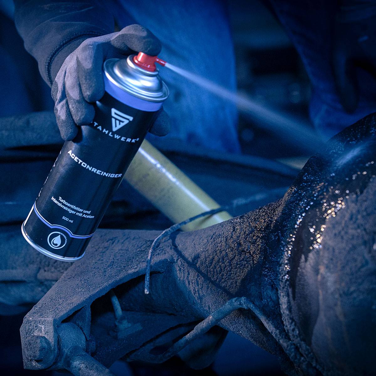 STAHLWERK 3er Set Aceton-Reiniger Turbo-Entfetter zum Reinigen von Bremsen