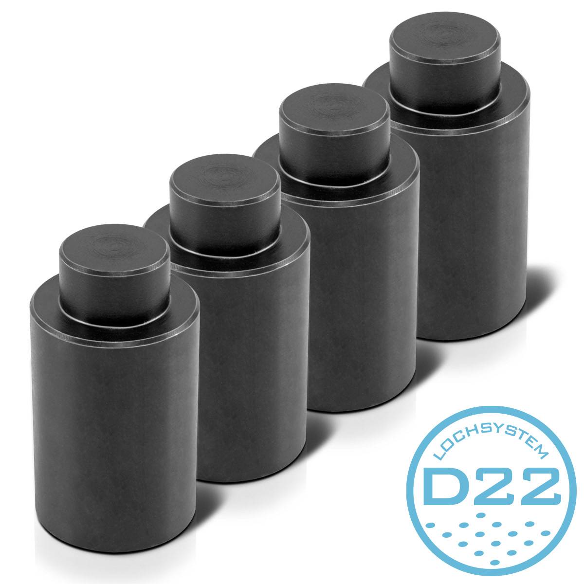 STAHLWERK Anschlagbolzen und Spannbolzen 34 x 50 mm Gewinde M 14 4er Set