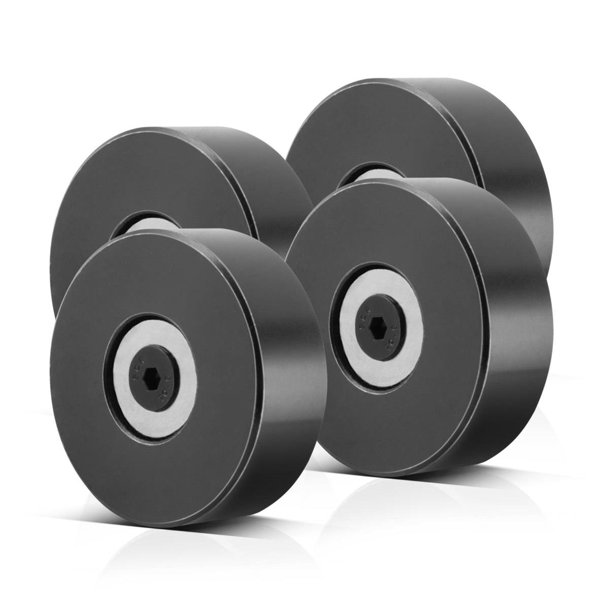 STAHLWERK Magnet-Anschlag stapelbar 44 x 15 mm universell einsetzbar 4er Set