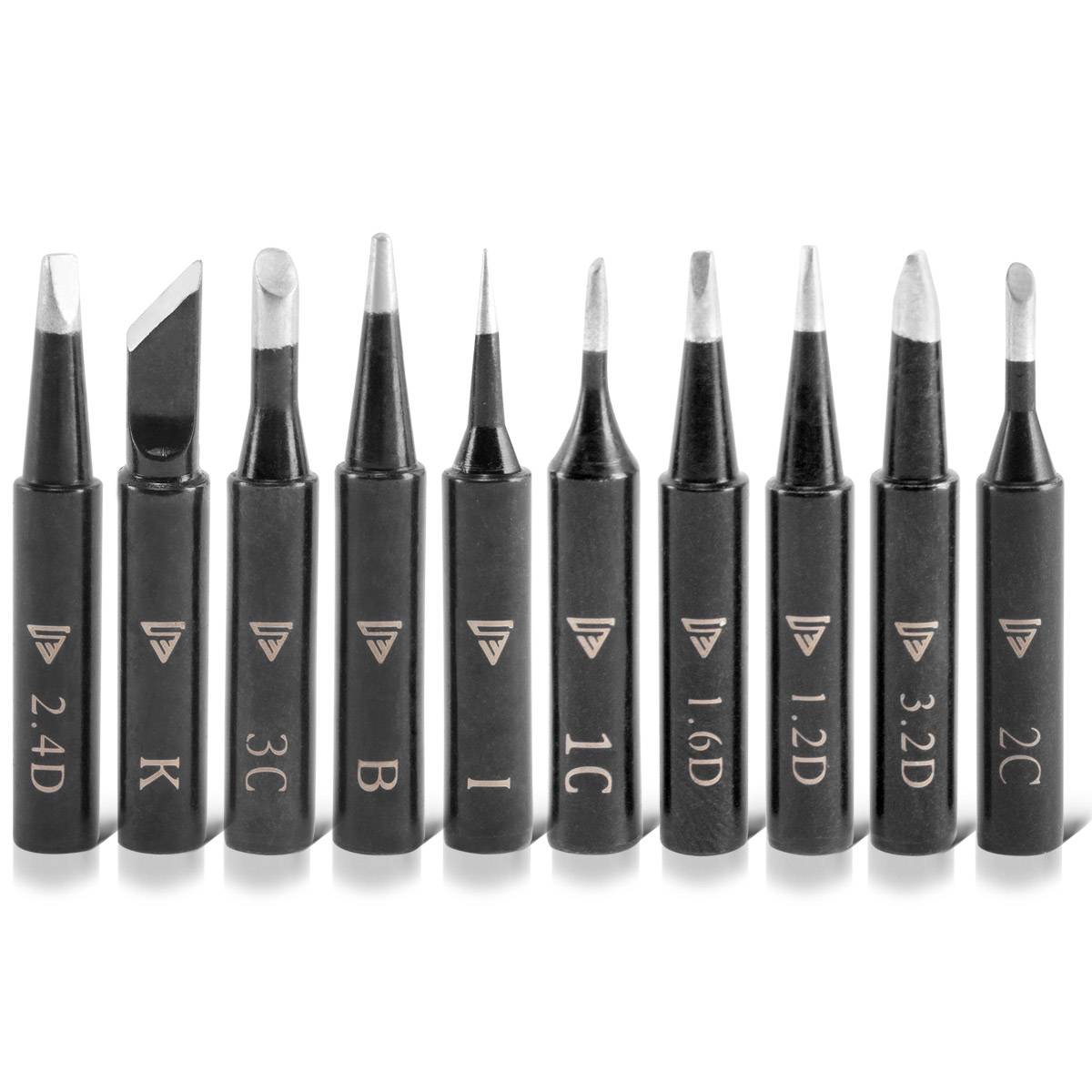 STAHLWERK Profi Lötkolbenspitzen-Set für Lötkolben mit 900M-T System 10er Set