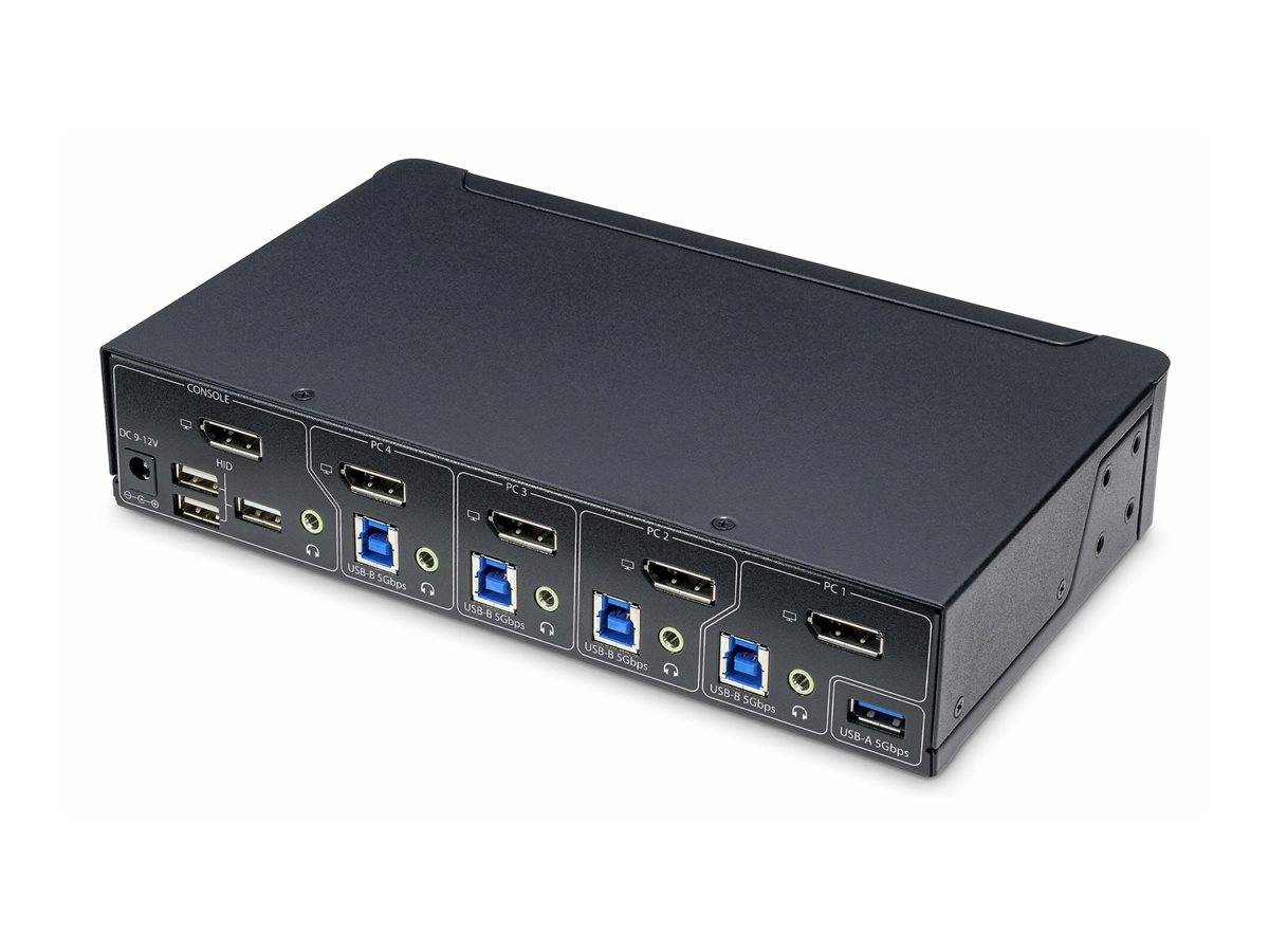 StarTech.com 4-Port DisplayPort KVM Switch, 4K 60Hz, TAA Compliant