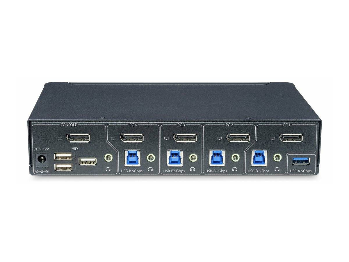 StarTech.com 4-Port DisplayPort KVM Switch, 4K 60Hz, TAA Compliant