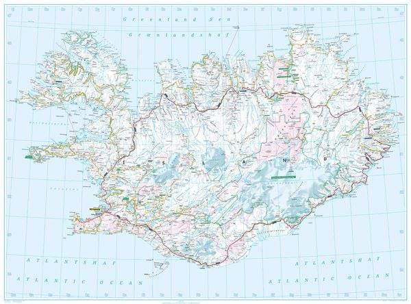 ADAC Länderkarte Island 1:600.000