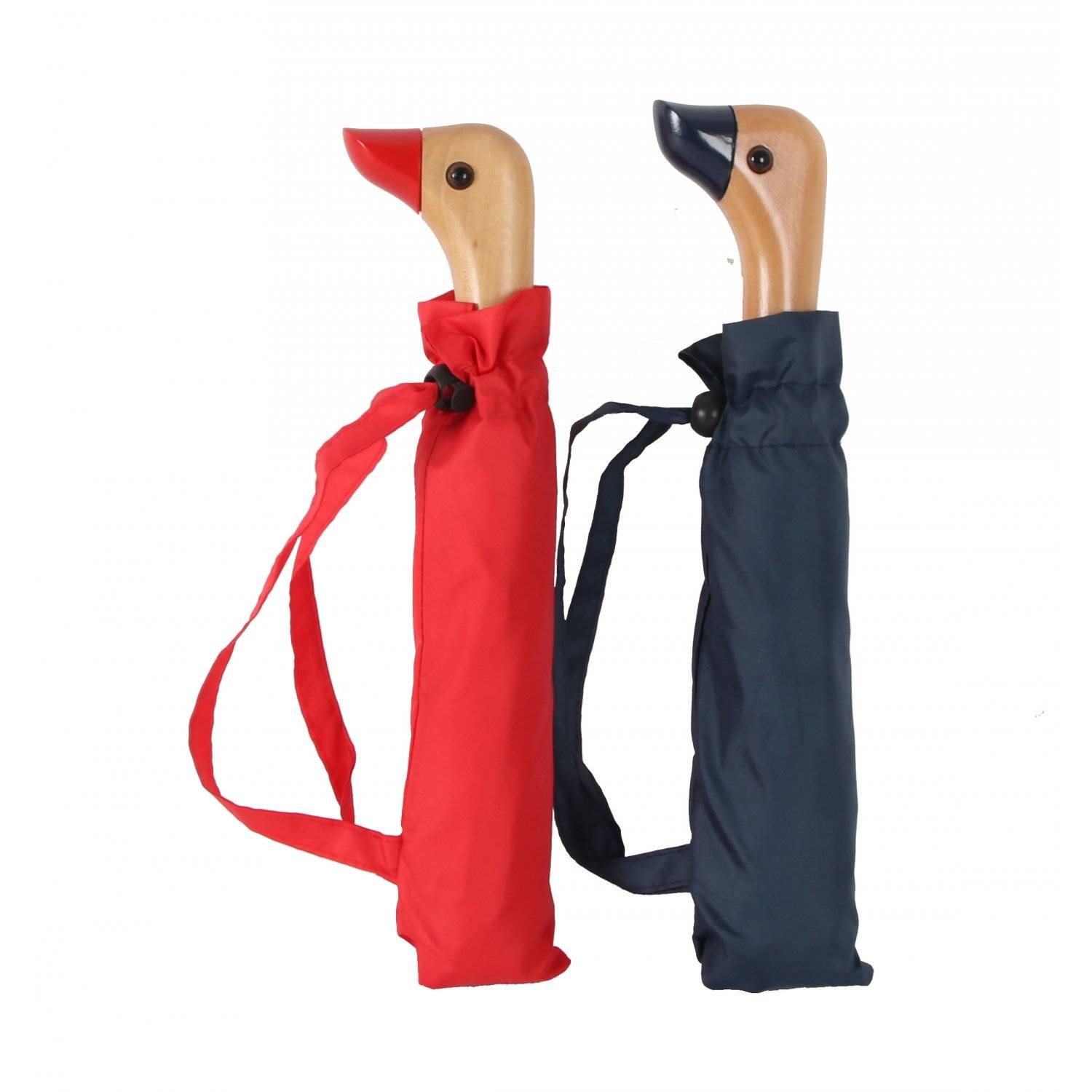 Teleskop Taschenschirm mit Schutzhülle 98 cm 190T Pongee-Bespannung Wasserfest Marineblau