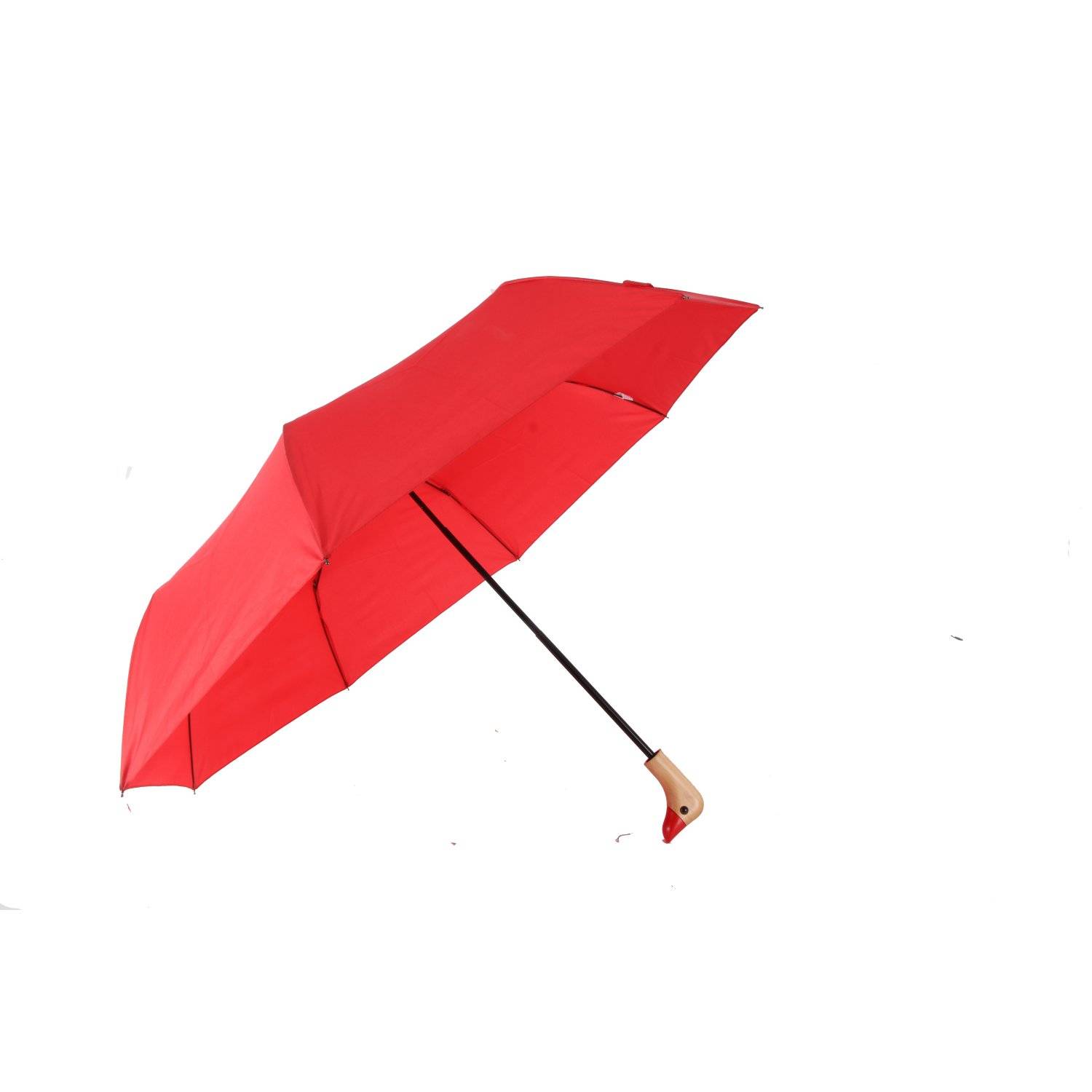 Teleskop Taschenschirm mit Schutzhülle 98 cm 190T Pongee-Bespannung Wasserfest Rot