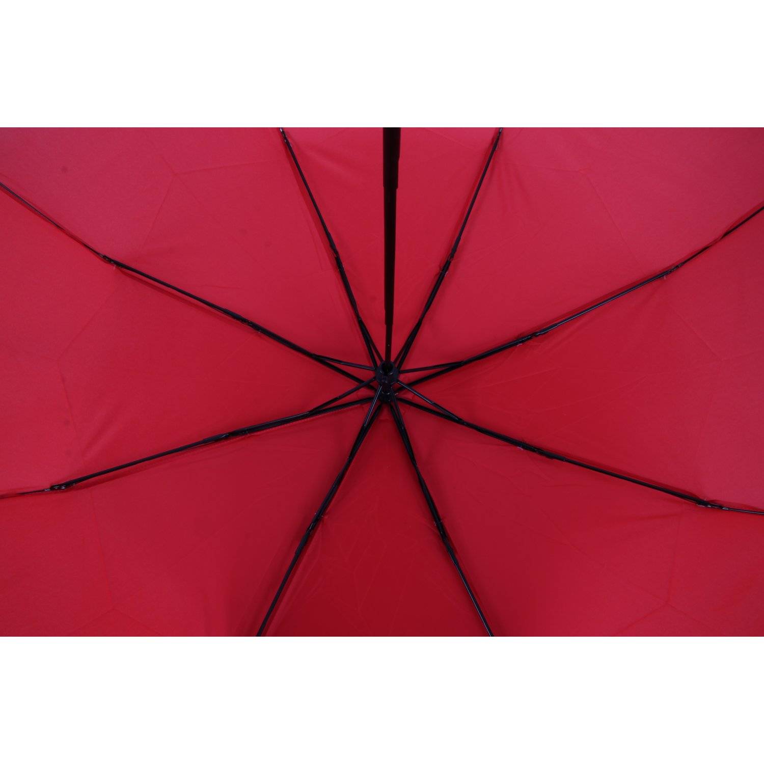 Teleskop Taschenschirm mit Schutzhülle 98 cm 190T Pongee-Bespannung Wasserfest Rot