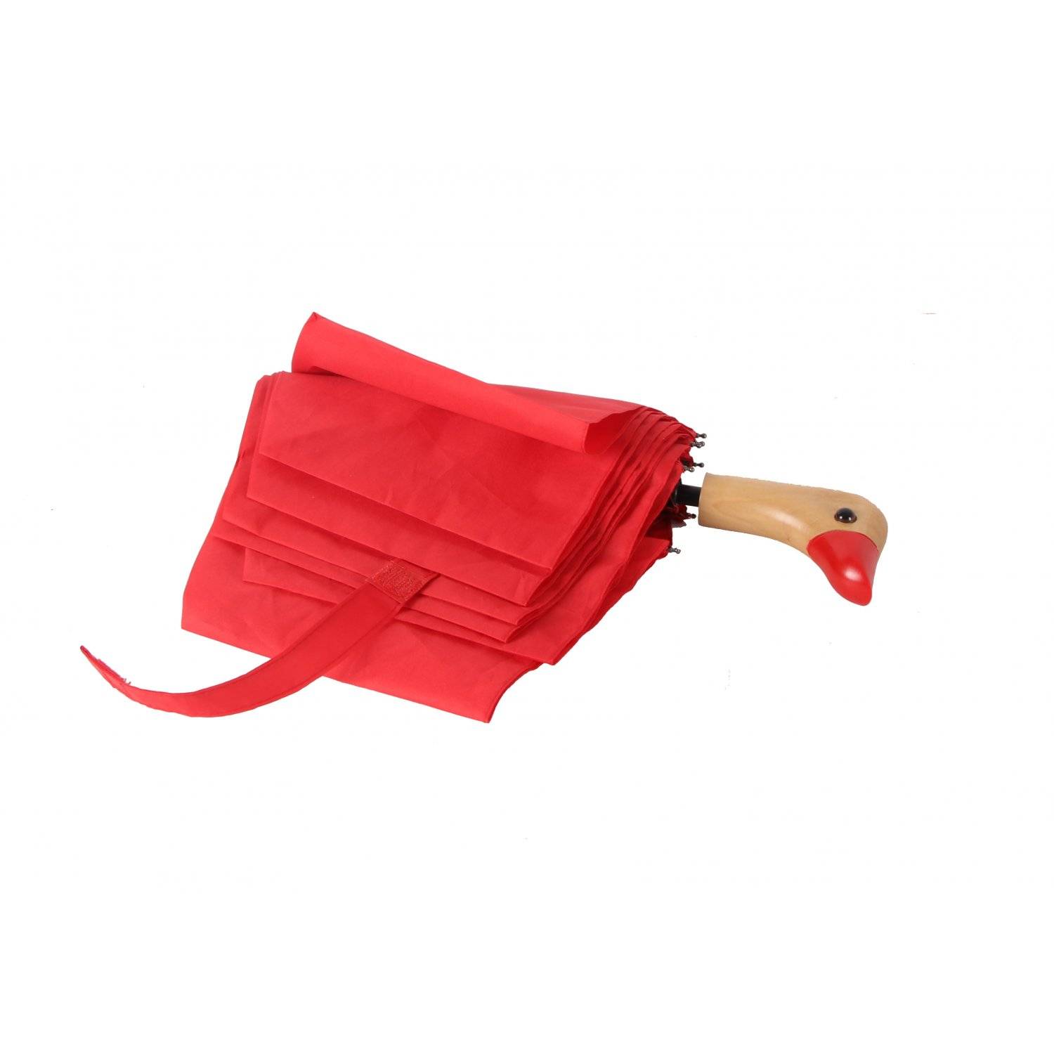 Teleskop Taschenschirm mit Schutzhülle 98 cm 190T Pongee-Bespannung Wasserfest Rot