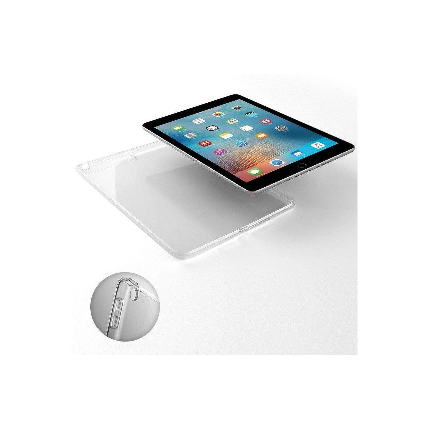 Ultra Silikon Slim Case Kameraschutz kompatibel mit iPad Pro 13" 2024 Transparent