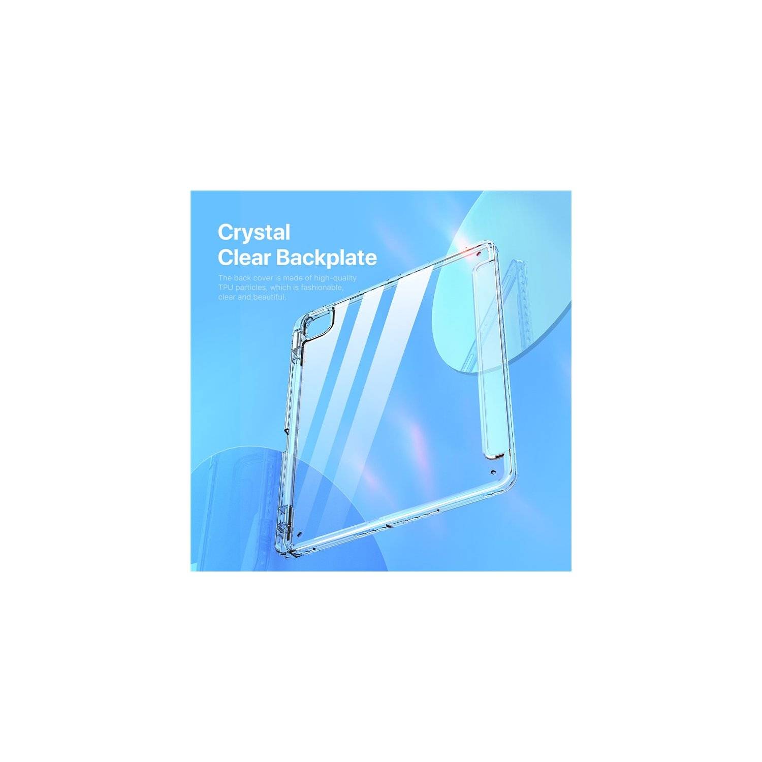 Tablet-Hülle mit Stifthalter & Auto Sleep Wake kompatibel mit iPad Air 13" 2024 Blau