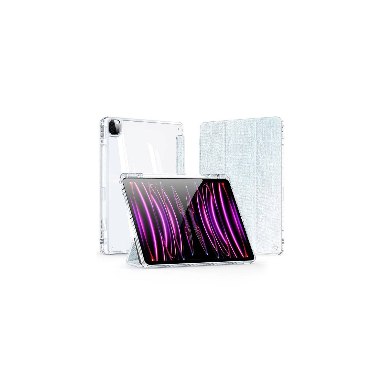 Tablet-Hülle mit Stifthalter & Auto Sleep Wake kompatibel mit iPad Air 11" 2024 Blau