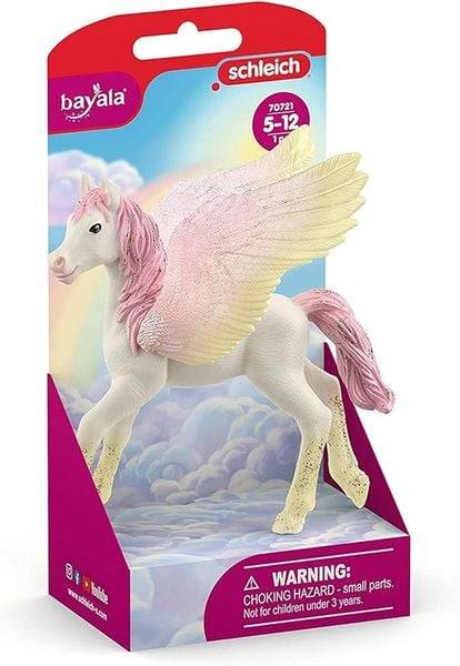 Schleich 70721 - Bayala, Pegasus Fohlen, Pferd, Tierfigur, Höhe: 8,5 cm